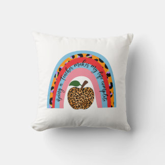 Teacher Art Being A Teacher Throw Pillow