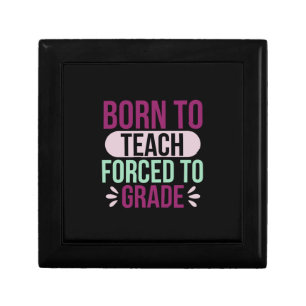Teacher Art Born To Teach Gift Box