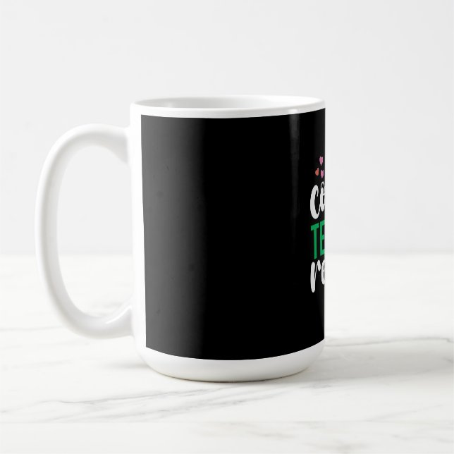 Teacher Art Coffee Teach Repeat Mug (Left)
