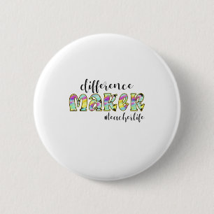 Teacher Art Difference Make Teacher Life Button