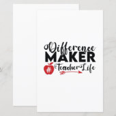 Teacher Art Difference Maker Teacher Life (Front/Back)