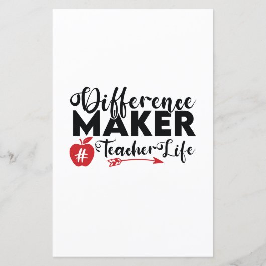 Teacher Art Difference Maker Teacher Life (Front)