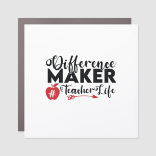Teacher Art Difference Maker Teacher Life Car Magnet