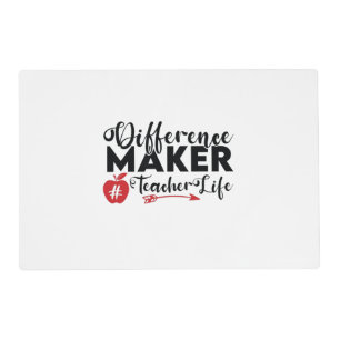 Teacher Art Difference Maker Teacher Life Placemat