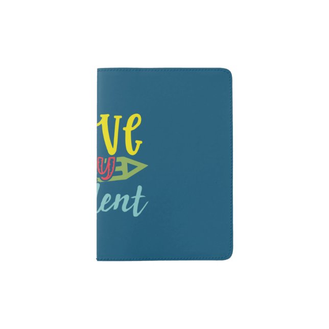Teacher Art I Love My Student Passport Holder (Front)