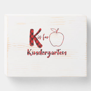 Teacher Art Kis For Kindergarten Teacher Wooden Box Sign
