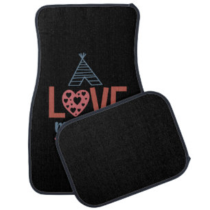 Teacher Art Love My Tribe Car Floor Mat
