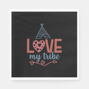 Teacher Art Love My Tribe Napkins