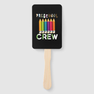Teacher Art Preschool Crew Teacher Hand Fan