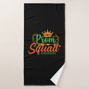 Teacher Art Prom Squad Bath Towel