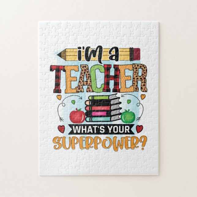 Teacher Art Proud A Teacher Jigsaw Puzzle (Vertical)