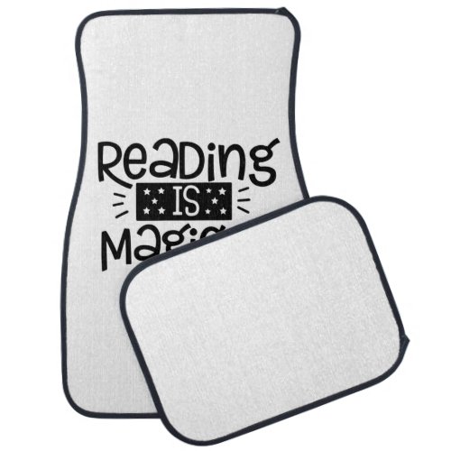 Teacher Art Reading Is Magical Car Floor Mat