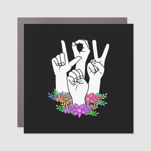 Teacher ASL Hand Sign (Front)