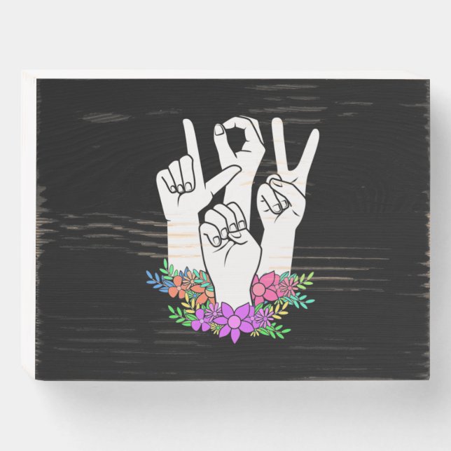 Teacher ASL Hand Sign (Front Horizontal)