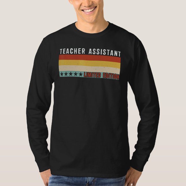 Teacher Assistant Job Title Profession Worker Appr T-Shirt (Front)