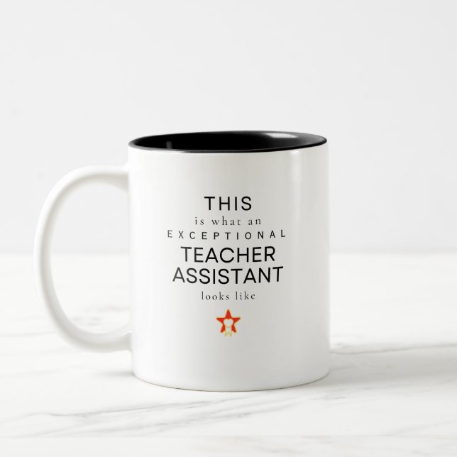 Teacher Assistant Two-Tone Coffee Mug (Left)