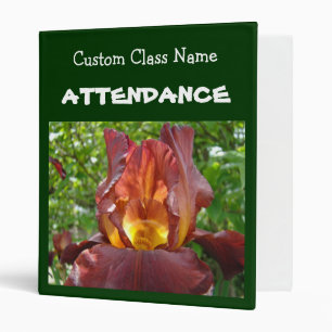 Teacher ATTENDANCE binder custom Class name