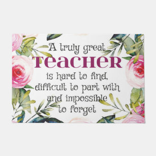 Teacher back to school gift Teacher Welcome sign Doormat