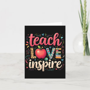 Teacher Back To School Happy First Day Teach Love Card