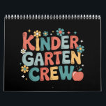 Teacher  Back to School Kindergarten Crew Calendar<br><div class="desc">Teacher  Back to School Kindergarten Crew</div>