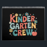 Teacher  Back to School Kindergarten Crew Calendar<br><div class="desc">Teacher  Back to School Kindergarten Crew</div>