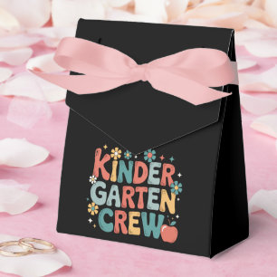 Teacher Back to School Kindergarten Crew Favor Boxes