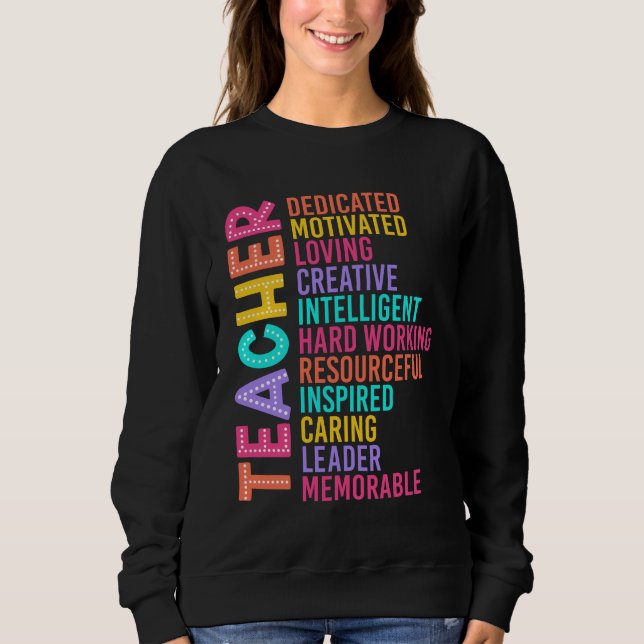 Teacher Back to School Sweatshirt (Front)