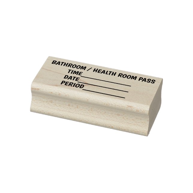 TEACHER BATHROOM PASS STAMP (Stamp)