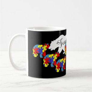 Teacher Bear Autism Awareness Month SPED Teacher M Coffee Mug