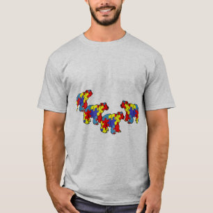 Teacher Bear Autism Awareness Month SPED Teacher M T-Shirt