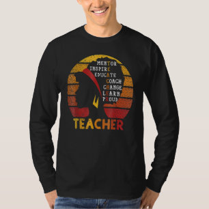 Teacher Black History Month Afro African Prde Men T-Shirt