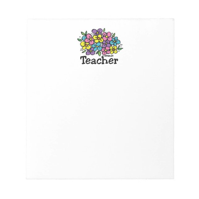 Teacher Blooms Notepad (Front)