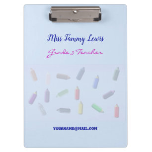 Teacher Blue Clipboard