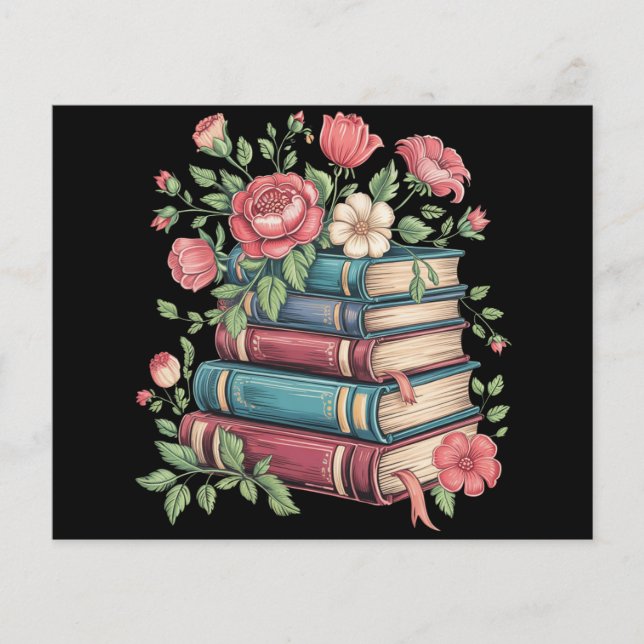 Teacher Book Lover Back to School Wildflowers Flyer