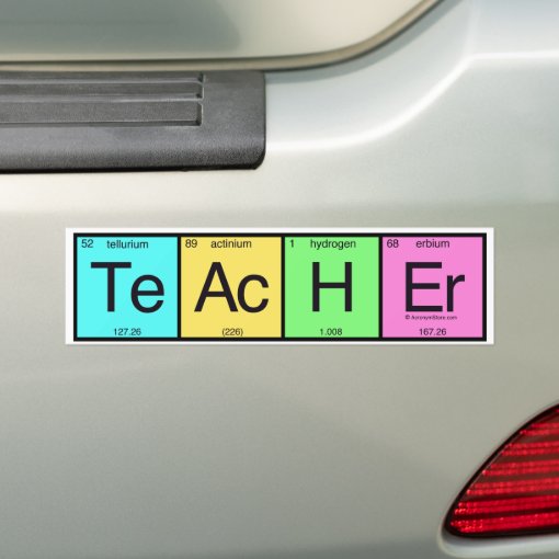 Teacher Bumper Sticker | Zazzle