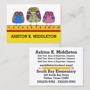 Teacher Business Card