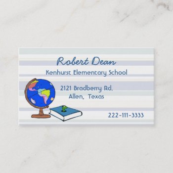 Teacher Business Card by TheCardStore at Zazzle