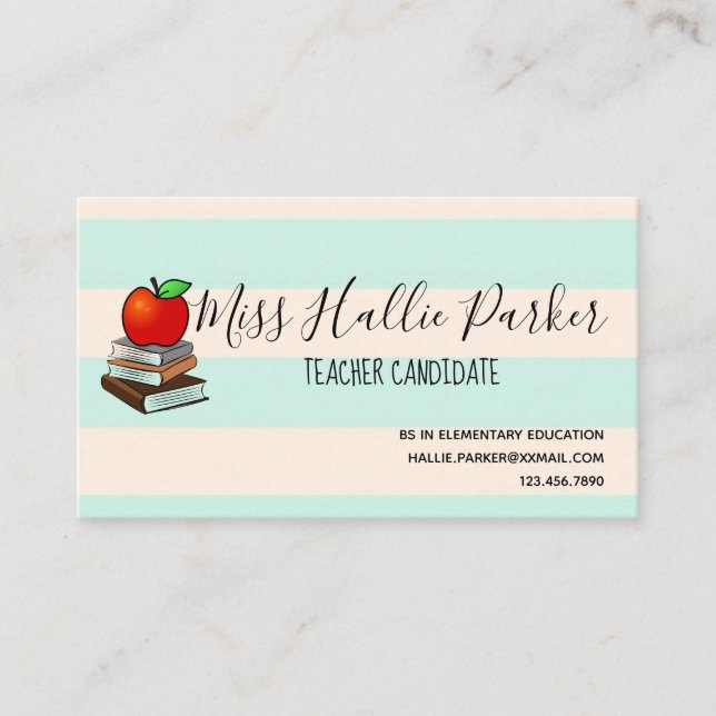 Teacher Business Card (Front)