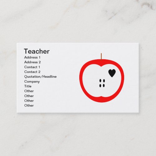 Teacher Business Cards