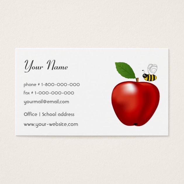 Teacher Business Card