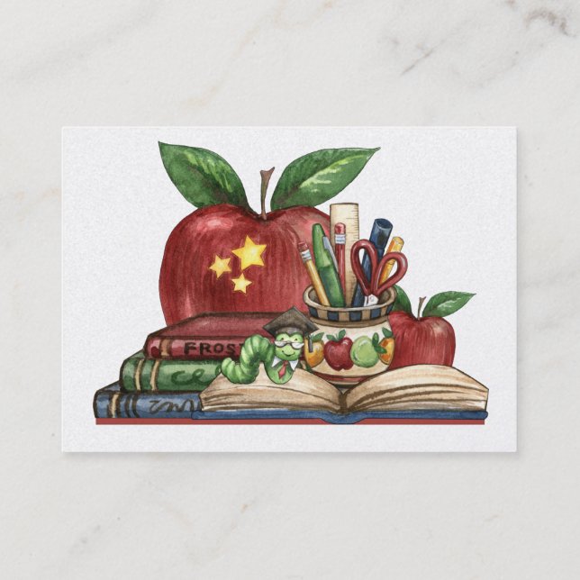 Teacher Business Card by SRF (Back)