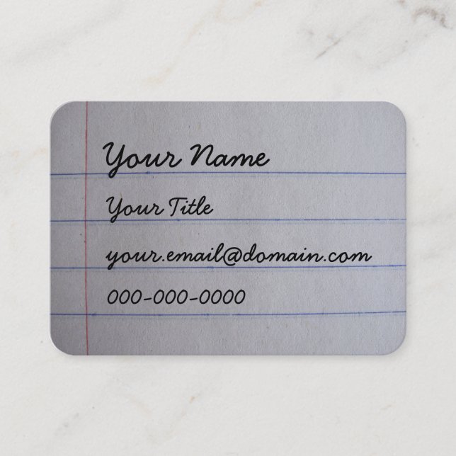 Teacher Business Cards (Front)
