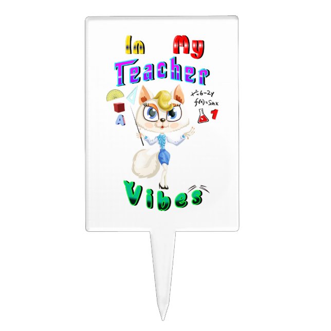 Teacher Cake Topper (Front)