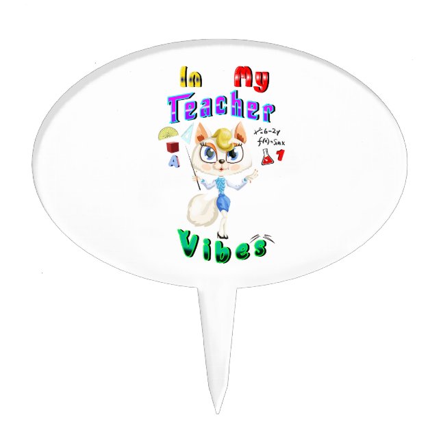 Teacher Cake Topper (Front)