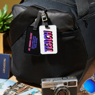 Teacher Cartoon Style Personalized Luggage Bag Tag