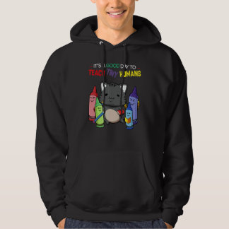Teacher Cat   Job School Kindergarten Kitty Meowin Hoodie