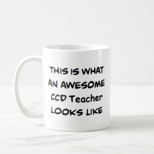 teacher ccd awesome coffee mug