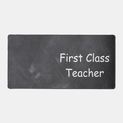 Teacher Chalkboard Design Gift Idea Desk Mat