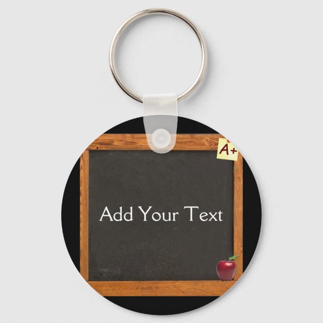 Teacher Chalkboard Keychain (Front)