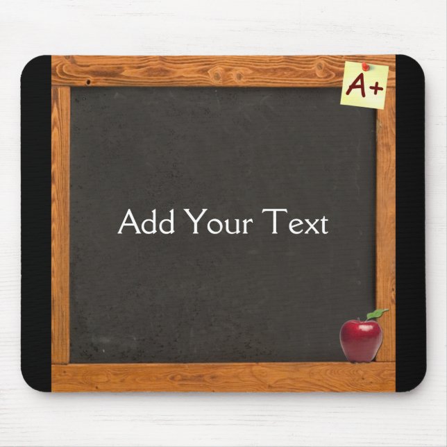 Teacher Chalkboard Mouse Pad (Front)